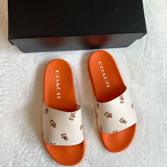 Coach Womens Udele Sport Pool Slides Sandals,NWT - Picture 3 of 12